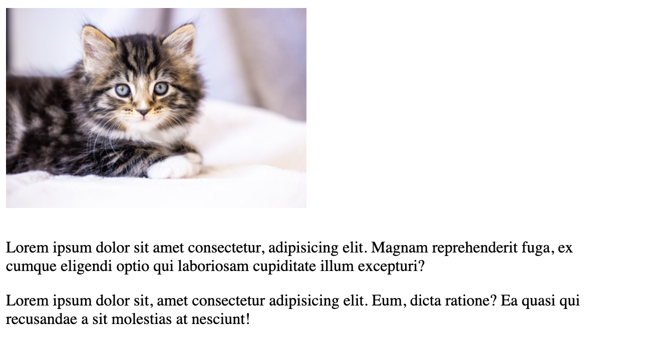 html elements that are stacked vertically